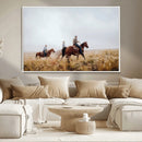 Western Cowboys Wall Art Canvas Print – Framed Rustic by MyGreatCanvas | Canvas Wall Art Prints | Photo Prints & Wall Decor