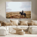 Cowboy Wall Art Canvas Print – Framed Western Ranch Scene by MyGreatCanvas | Canvas Wall Art Prints | Photo Prints & Wall Decor