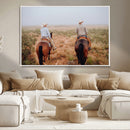 Cowboy Wall Art Canvas Print – Framed Western Ranch Scene by MyGreatCanvas | Canvas Wall Art Prints | Photo Prints & Wall Decor