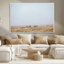 Foggy Plains Wall Art Canvas Print – Framed Horseback Riders by MyGreatCanvas | Canvas Wall Art Prints | Photo Prints & Wall Decor