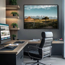 Rustic Farmhouse Wall Art Canvas Print – Teton Range Mormon