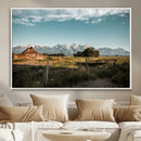 Rustic Farmhouse Wall Art Canvas Print – Framed Mountain by MyGreatCanvas | Canvas Wall Art Prints | Photo Prints & Wall Decor