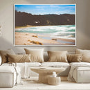 Tranquil Beach Wall Art Canvas Print – Framed Blue Ocean by MyGreatCanvas | Canvas Wall Art Prints | Photo Prints & Wall Decor
