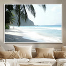 Tropical Beach Wall Art Canvas Print – Framed Serene Ocean by MyGreatCanvas | Canvas Wall Art Prints | Photo Prints & Wall Decor