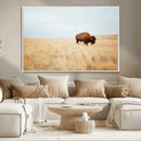 Buffalo Wall Art Canvas Print – Framed Western Wildlife by MyGreatCanvas | Canvas Wall Art Prints | Photo Prints & Wall Decor