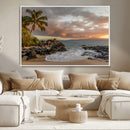 Tropical Beach Wall Art Canvas Print, Vibrant Hawaiian by MyGreatCanvas | Canvas Wall Art Prints | Photo Prints & Wall Decor