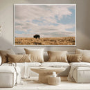 American Wild Bison Wall Art Canvas Print – Framed Rustic by MyGreatCanvas | Canvas Wall Art Prints | Photo Prints & Wall Decor