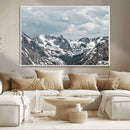 Snowy Peaks Wall Art Canvas Print – Alpine Wilderness