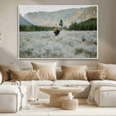 Wild Bison Wall Art Canvas Print, Majestic Mountain Pines by MyGreatCanvas | Canvas Wall Art Prints | Photo Prints & Wall Decor