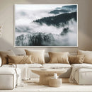 Foggy Forest Landscape Wall Art Canvas Print – Misty by MyGreatCanvas | Canvas Wall Art Prints | Photo Prints & Wall Decor