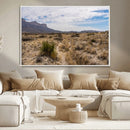 Texas Desert Landscape Wall Art Canvas Print – Rugged by MyGreatCanvas | Canvas Wall Art Prints | Photo Prints & Wall Decor