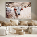 Majestic Texas Longhorn Bull Wall Art Canvas Print – Rustic by MyGreatCanvas | Canvas Wall Art Prints | Photo Prints & Wall Decor