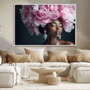 Black Beauty Petal Crown Wall Art Canvas Print – Floral by MyGreatCanvas | Canvas Wall Art Prints | Photo Prints & Wall Decor