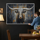 Rustic Bull Wall Art Canvas Print, Longhorn Wall Decor for by MyGreatCanvas | Canvas Wall Art Prints | Photo Prints & Wall Decor