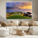 Pebble Beach Golf Wall Art Canvas Print – Iconic Coastal by MyGreatCanvas | Canvas Wall Art Prints | Photo Prints & Wall Decor