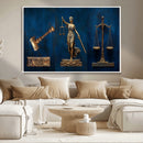 Lady Justice Wall Art Canvas Print – Elegant Gold Legal by MyGreatCanvas | Canvas Wall Art Prints | Photo Prints & Wall Decor