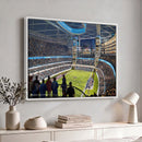 Chicago Dome Stadium Wall Art Canvas Print – Framed Modern
