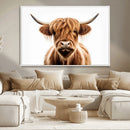 Scottish Highland Cow Canvas Print, Framed Highland Cow