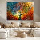 Yggdrasil Tree of Life Mosaic Stained Glass Wall Art, Tree by MyGreatCanvas | Canvas Wall Art Prints | Photo Prints & Wall Decor