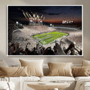 Epic Night Football Stadium Wall Art Canvas Print, Fireworks by MyGreatCanvas | Canvas Wall Art Prints | Photo Prints & Wall Decor
