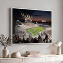 Penn State Stadium Wall Art – White Out Football Game Canvas