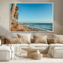 Scenic Beach Wall Art Canvas Print – Tall Palm Trees, Sandy by MyGreatCanvas | Canvas Wall Art Prints | Photo Prints & Wall Decor