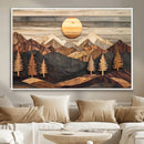 Wood Mountain Wall Art Canvas Print – Layered Forest and by MyGreatCanvas | Canvas Wall Art Prints | Photo Prints & Wall Decor