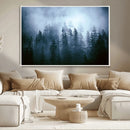 Foggy Pines Misty Forest Wall Art Print by MyGreatCanvas | Canvas Wall Art Prints | Photo Prints & Wall Decor
