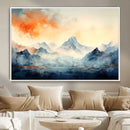 Warm Clouds Abstract Mountain Wall Art, Modern Landscape by MyGreatCanvas | Canvas Wall Art Prints | Photo Prints & Wall Decor