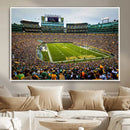 Green Bay Packers Lambeau Field Stadium Wall Art Canvas by MyGreatCanvas | Canvas Wall Art Prints | Photo Prints & Wall Decor