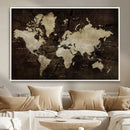 Vibrant Watercolor World Map Wall Art – Stunning Multicolor by MyGreatCanvas | Canvas Wall Art Prints | Photo Prints & Wall Decor
