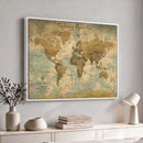 Personalized Custom World Map Wall Art Print – Add Your