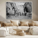 Wild Elephant Wall Art Canvas Print by MyGreatCanvas | Canvas Wall Art Prints | Photo Prints & Wall Decor