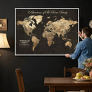 Personalized Push Pin World Map Canvas – Custom Framed by MyGreatCanvas | Canvas Wall Art Prints | Photo Prints & Wall Decor