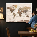 World Map Canvas Print – Framed Detailed Map of the World by MyGreatCanvas | Canvas Wall Art Prints | Photo Prints & Wall Decor