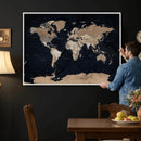 Grunge Wall Art World Map Canvas Print by MyGreatCanvas | Canvas Wall Art Prints | Photo Prints & Wall Decor