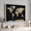 World Map Wall Art Print – Detailed Map of the World Wall