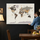World Map Wall Art Print by MyGreatCanvas | Canvas Wall Art Prints | Photo Prints & Wall Decor