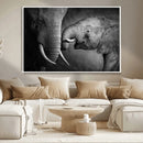 Elephant Family Wall Art Canvas, Framed Elephant Family by MyGreatCanvas | Canvas Wall Art Prints | Photo Prints & Wall Decor