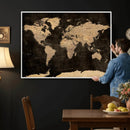 World Map Canvas Print – Detailed Map of the World Wall Art by MyGreatCanvas | Canvas Wall Art Prints | Photo Prints & Wall Decor