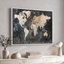 World Map Canvas Print – Detailed Map of the World Wall Art