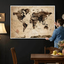 World Map Wall Art Canvas Print by MyGreatCanvas | Canvas Wall Art Prints | Photo Prints & Wall Decor