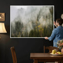 Misty Mountain Canvas Print, Foggy Pine Trees Nature Wall by MyGreatCanvas | Canvas Wall Art Prints | Photo Prints & Wall Decor