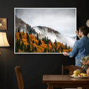 Autumn Forest Wall Art Canvas Print, Foggy Mountain by MyGreatCanvas | Canvas Wall Art Prints | Photo Prints & Wall Decor