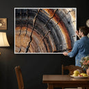 Abstract Tree Ring Wall Art Print – Natural Rustic Wood by MyGreatCanvas | Canvas Wall Art Prints | Photo Prints & Wall Decor
