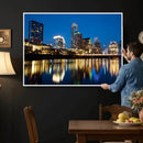 Austin Skyline Wall Art Canvas Print, Austin Downtown Night by MyGreatCanvas | Canvas Wall Art Prints | Photo Prints & Wall Decor