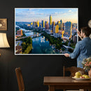 Austin Skyline Wall Art Canvas Print, Austin Downtown Night by MyGreatCanvas | Canvas Wall Art Prints | Photo Prints & Wall Decor