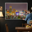 Baltimore Skyline Wall Art Canvas Print, Baltimore Downtown by MyGreatCanvas | Canvas Wall Art Prints | Photo Prints & Wall Decor