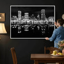 Baltimore Skyline Wall Art Canvas Print, Baltimore Downtown by MyGreatCanvas | Canvas Wall Art Prints | Photo Prints & Wall Decor