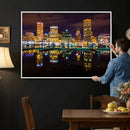 Baltimore Skyline Wall Art Canvas Print, Baltimore Downtown by MyGreatCanvas | Canvas Wall Art Prints | Photo Prints & Wall Decor